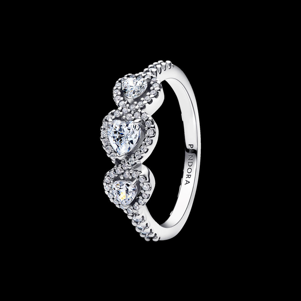 Elevated Heart Stud Earrings