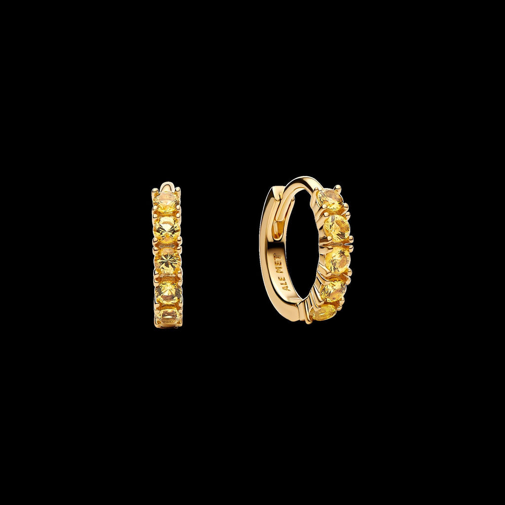 Sparkling Huggie Hoop Earrings