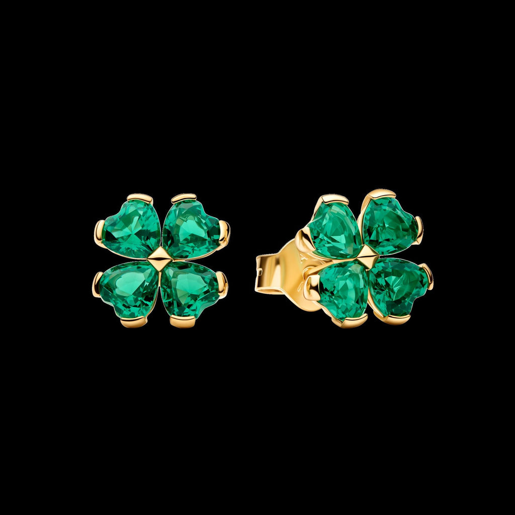 Round Pavé Halo Stud Earrings