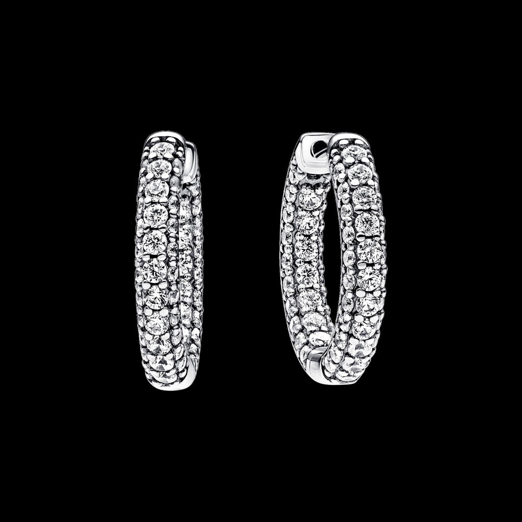 Sparkling Huggie Hoop Earrings