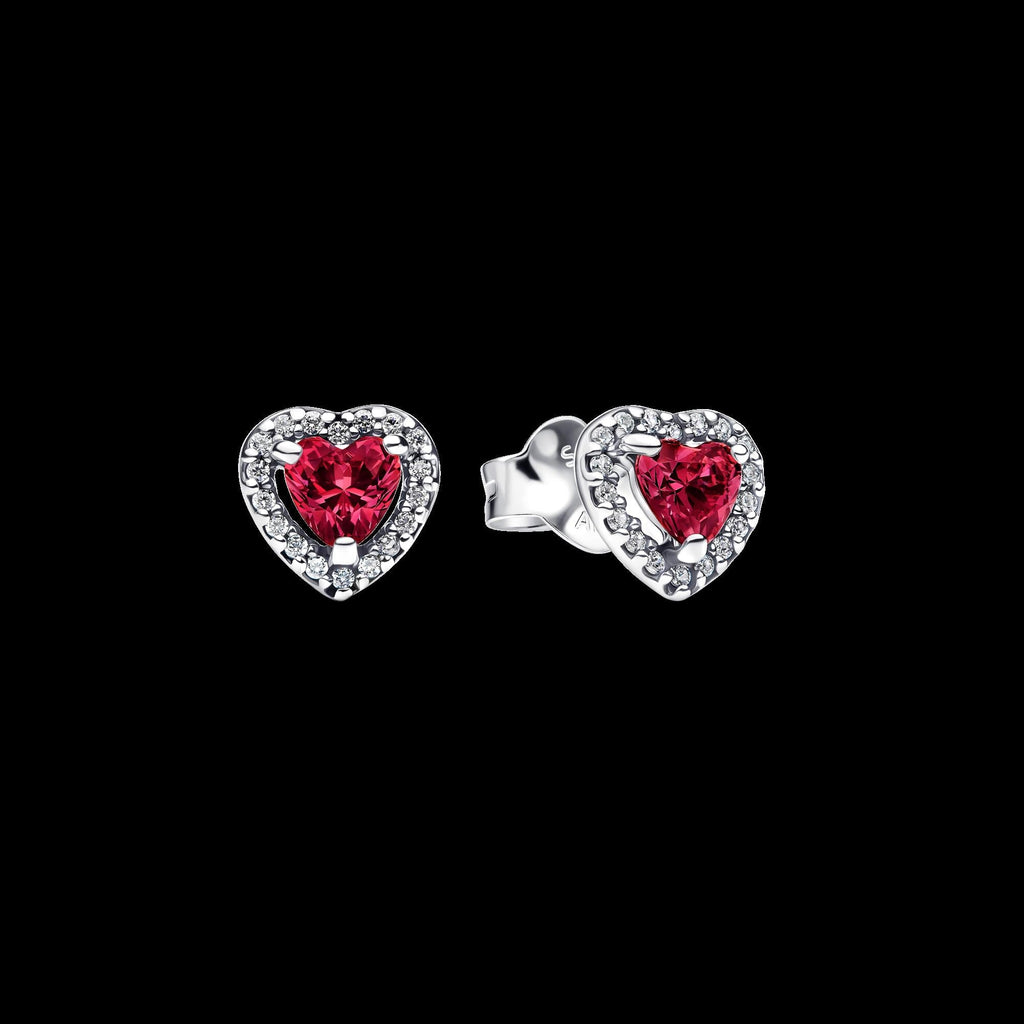 Elevated Heart Stud Earrings